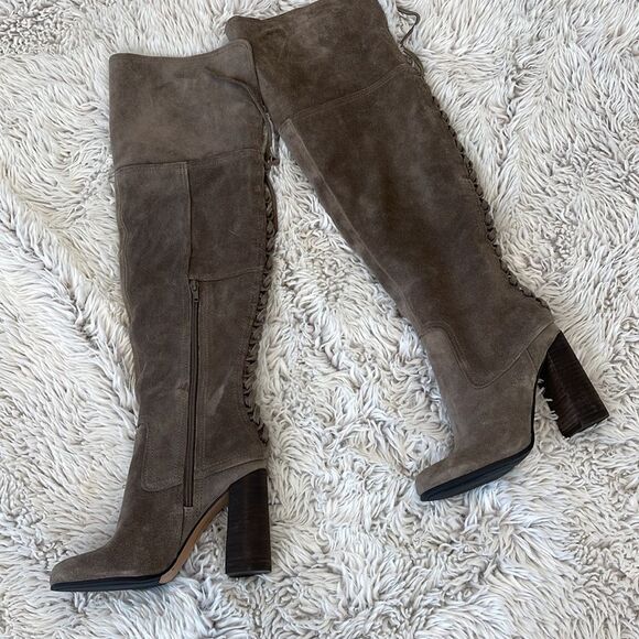 Vince Camuto Velvet Dream Verona TOLLA Lace up Over the Knee Boot - Picture 11 of 16